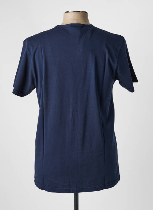 T-shirt coupe cintrée manches courtes bleu BLOTTER ATELIER homme