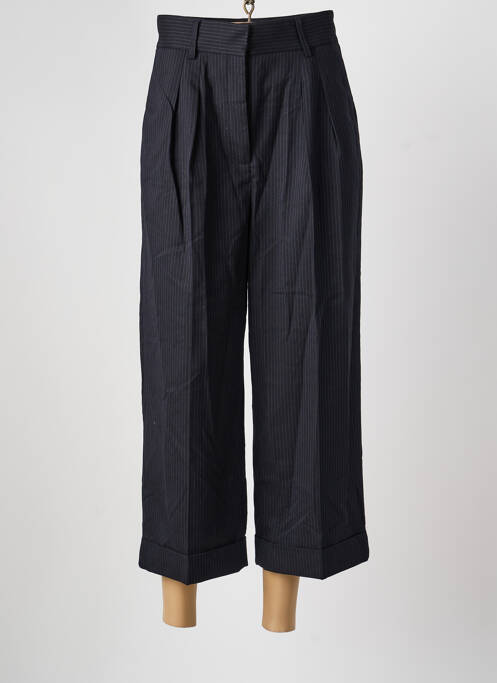 Pantalon 7/8 taille haute taille haute noir IDANO femme