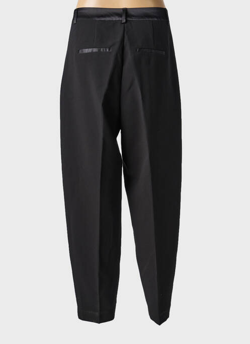 Pantalon droit tissage crêpe taille haute noir VERO MODA femme