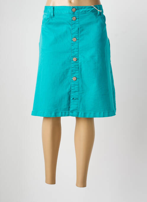 Jupe mi-longue taille normale bleu CREAM femme