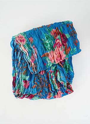 Foulard tissage popeline bleu PIECES femme