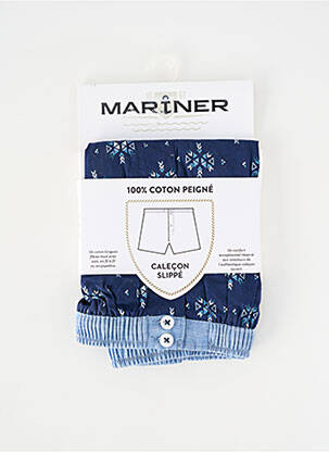 Caleçon imprimé fantaisie bleu MARINER homme