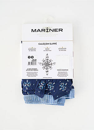 Caleçon tissage popeline bleu MARINER homme