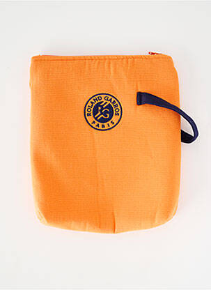 Pochette doublure orange CARRE BLANC femme