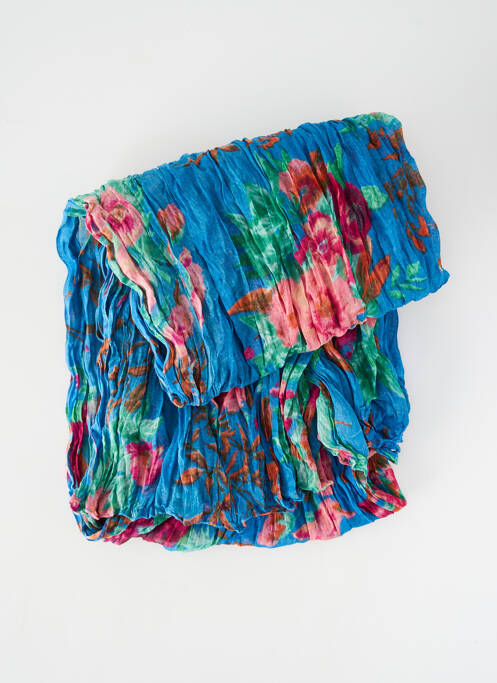 Foulard tissage popeline bleu PIECES femme