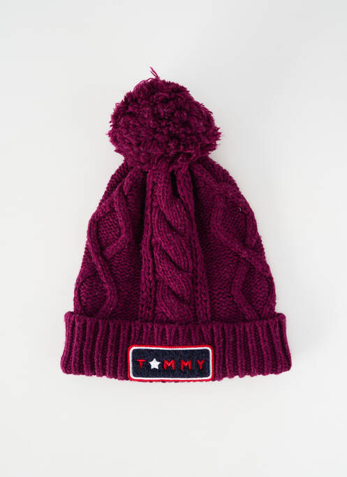 Bonnet stretch violet TOMMY HILFIGER homme