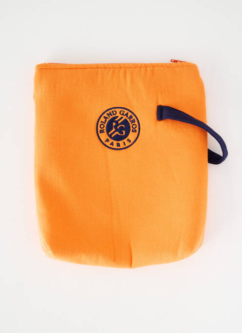 Pochette doublure orange CARRE BLANC femme