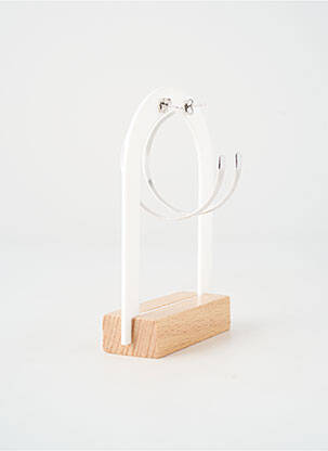 Boucles d’oreilles imprimé argent MYA-BAY femme