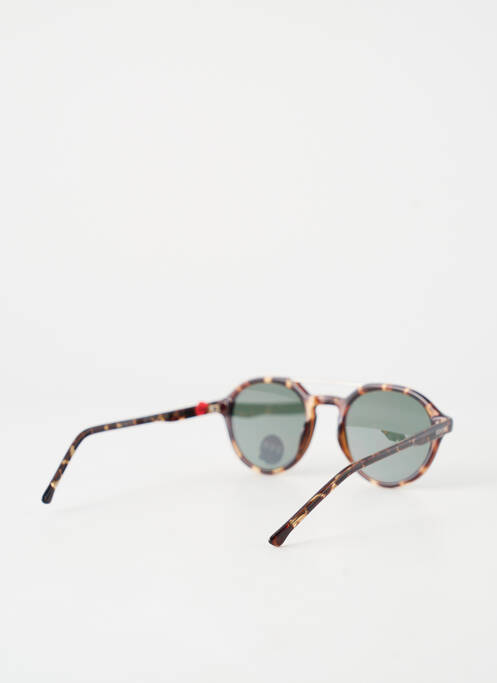 Lunettes de soleil imprimé fantaisie marron KOMONO femme