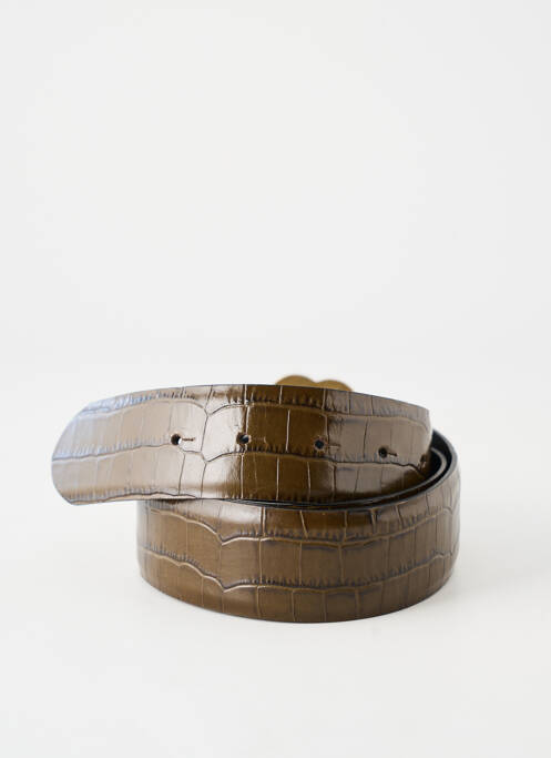Ceinture effet matière satinée vert MAJE femme