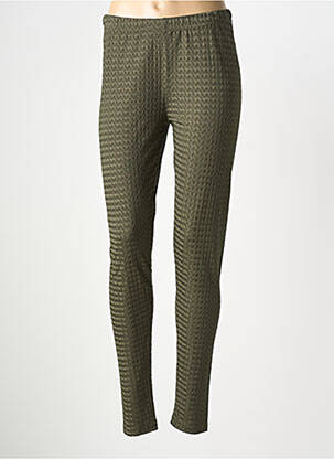 Legging stretch taille normale vert ZHENZI femme