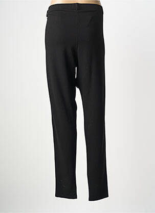 Pantalon slim tissage popeline taille normale noir ZHENZI femme