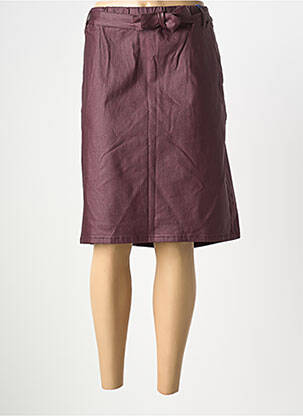 Jupe mi-longue taille normale violet ZE.ZE NORDIC femme