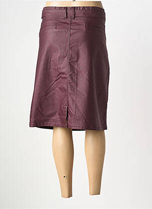 Jupe mi-longue stretch violet ZE.ZE NORDIC femme