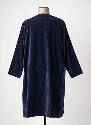 Robe mi-longue manches longues manches longues bleu KOKOMARINA femme