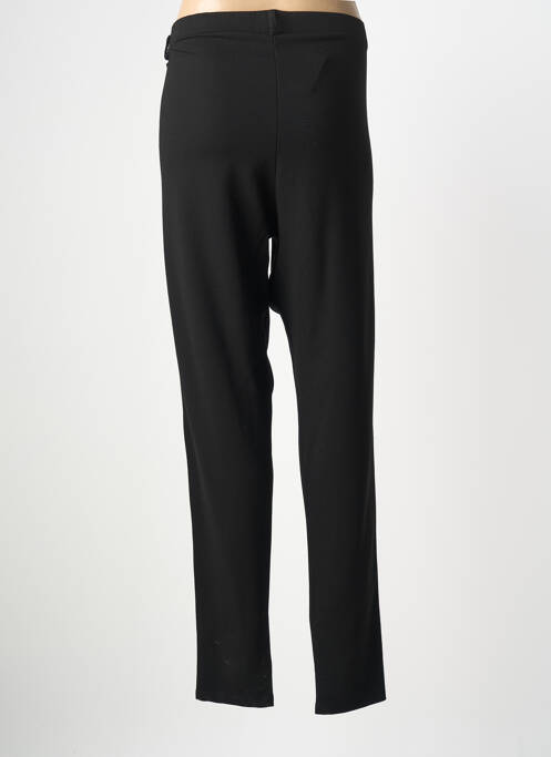 Pantalon slim tissage popeline taille normale noir ZHENZI femme