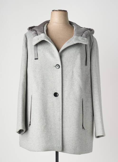 Veste casual col rond gris BARBARA LEBEK femme