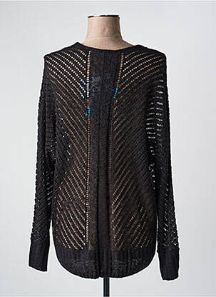 Pull stretch manches longues noir ZHENZI femme