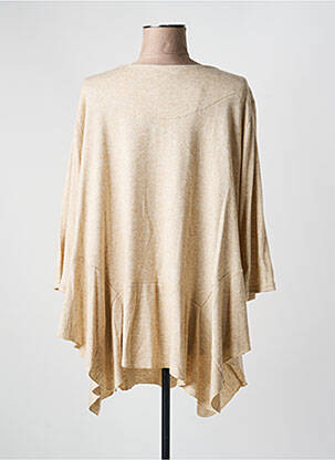 Pull tunique tissage chiné manches longues beige JORGIE PARIS femme