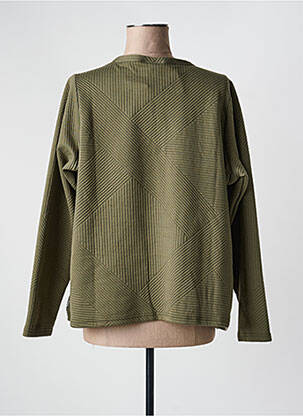 Veste casual col rond vert ZHENZI femme