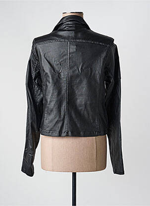Veste simili cuir poches noir ZHENZI femme