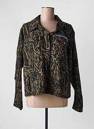 Veste casual coupe droite vert ZHENZI femme