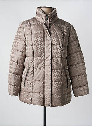 Doudoune poches a capuche marron BARBARA LEBEK femme