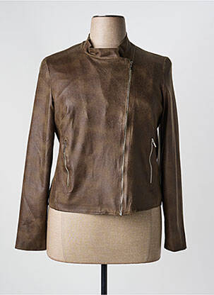 Veste casual tissage suedine marron DIANE LAURY femme