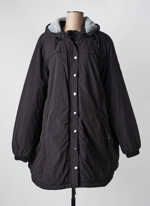 Doudoune poches a capuche noir ZHENZI femme