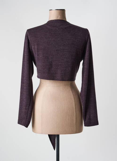 Boléro maille fine marron G!OZE femme