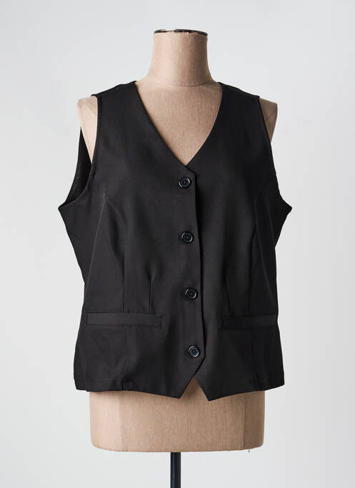 Gilet sans manche coupe cintrée noir ZHENZI femme