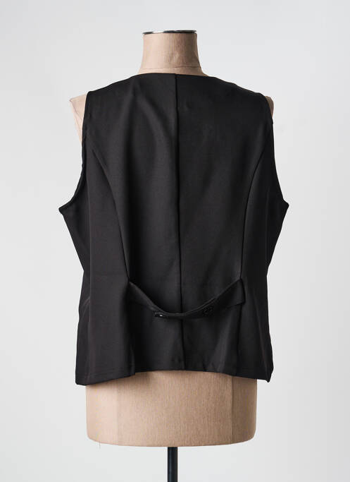 Gilet sans manche coupe cintrée noir ZHENZI femme