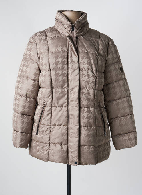Doudoune poches a capuche marron BARBARA LEBEK femme