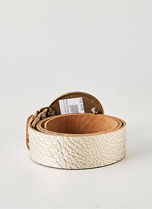 Ceinture fermeture pointe poinçonnée beige BLOW femme
