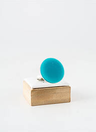 Bague matériaux métal bleu BLOW femme