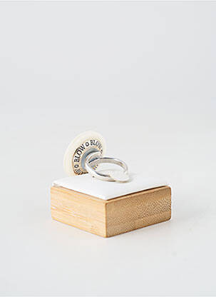 Bague matériaux métal blanc BLOW femme