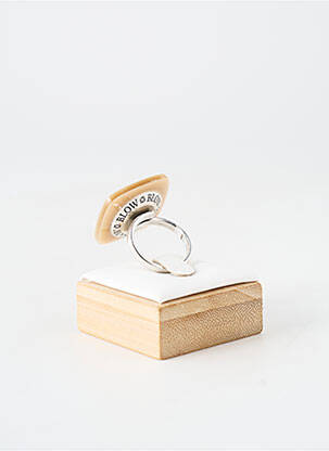 Bague matériaux métal beige BLOW femme
