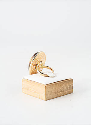 Bague ornement pierre marron BLOW femme