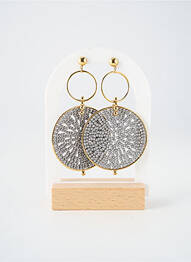 Boucles d’oreilles ornement perles gris ZAG femme