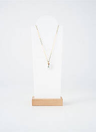 Collier fermeture fermoir mousqueton or ZAG femme