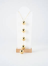 Collier fermeture fermoir mousqueton or ZAG femme