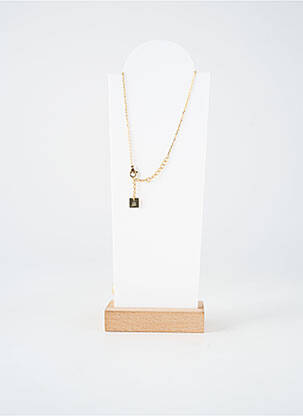 Collier fermeture fermoir mousqueton or ZAG femme