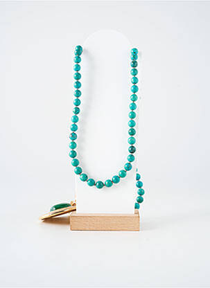 Sautoir ornement perles vert BLOW femme