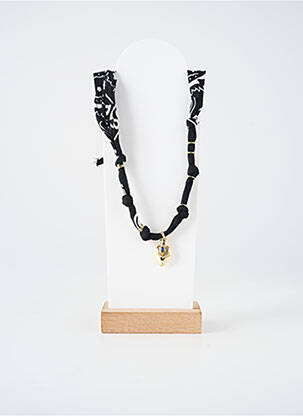 Collier matériaux métal noir BADHNATI femme