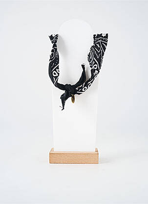 Collier matériaux métal noir BADHNATI femme