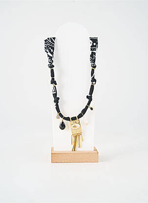 Collier imprimé noir BADHNATI femme