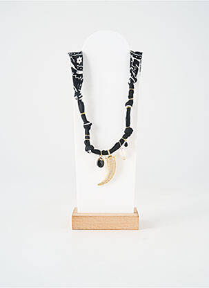 Collier imprimé noir BADHNATI femme