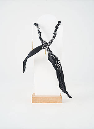 Collier imprimé noir BADHNATI femme