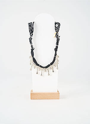Collier imprimé noir BADHNATI femme