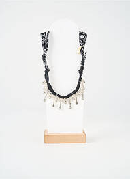 Collier imprimé noir BADHNATI femme